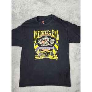 Infinitys End Weed Festival Shirt Mens‎ Large 420 Cannabis Stoner Marijuana NC